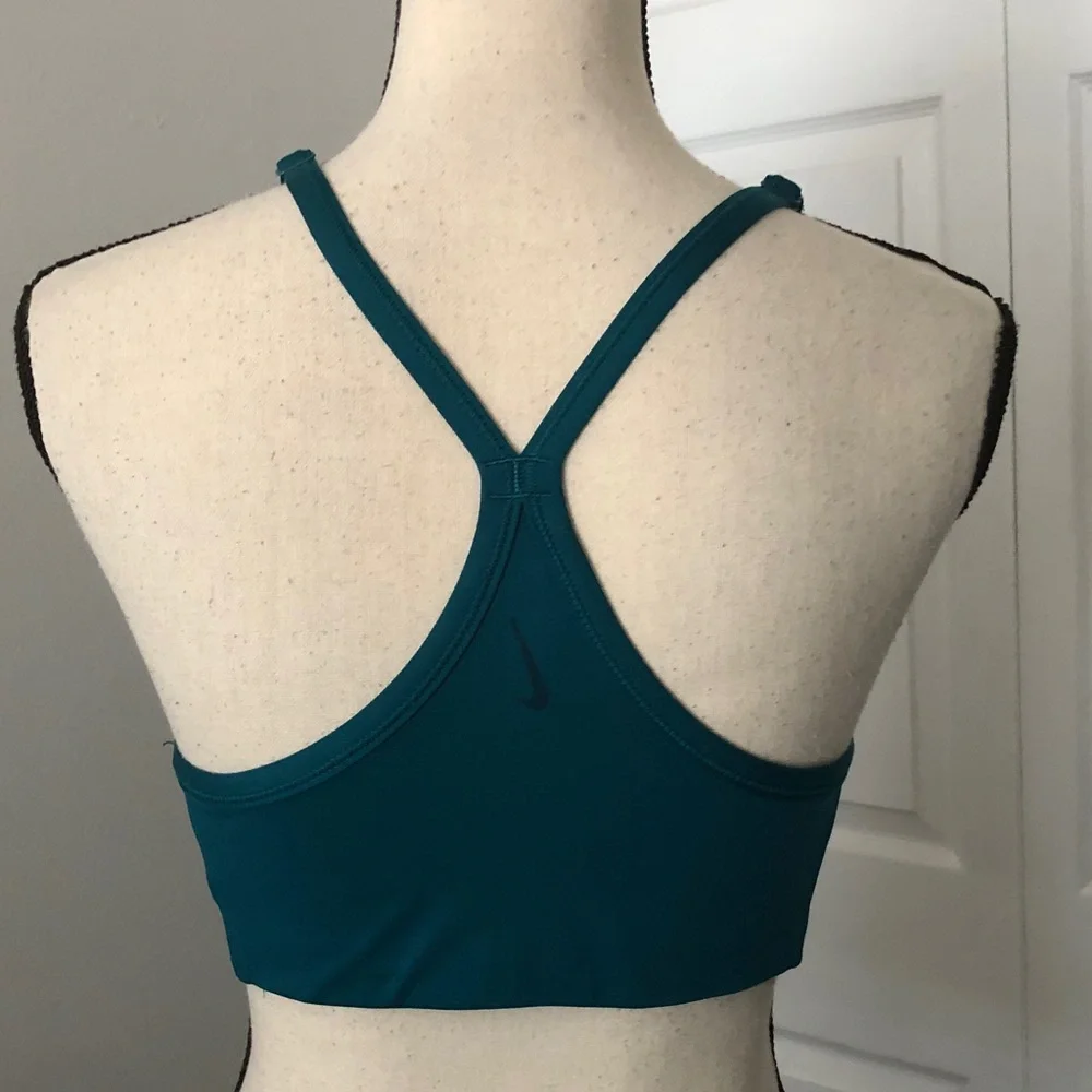 NIKE Yoga Dri-FIT Indy Teal Sports Bra | M
